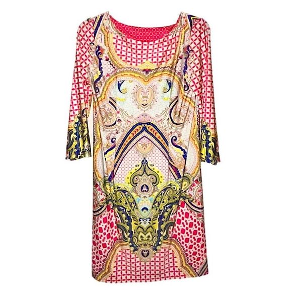 Isle By Melis Kazan Baroque Geometric Dress - Picture 1 of 8